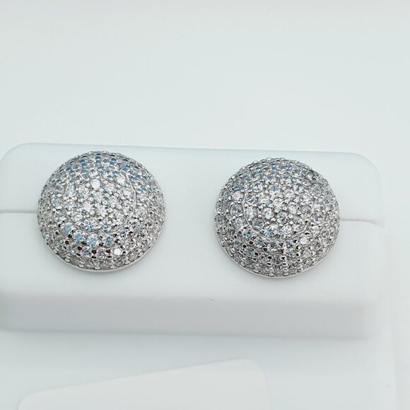 "925 Sterling Silver Cubic Zirconia Earrings, UU1P6A6105 - Picture 7 of 10